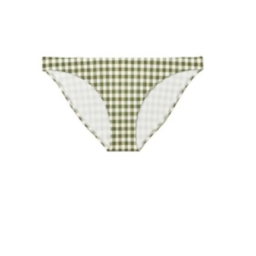 Tory Burch Green Gingham Hipster Bikini Bottoms - Picture 3 of 8